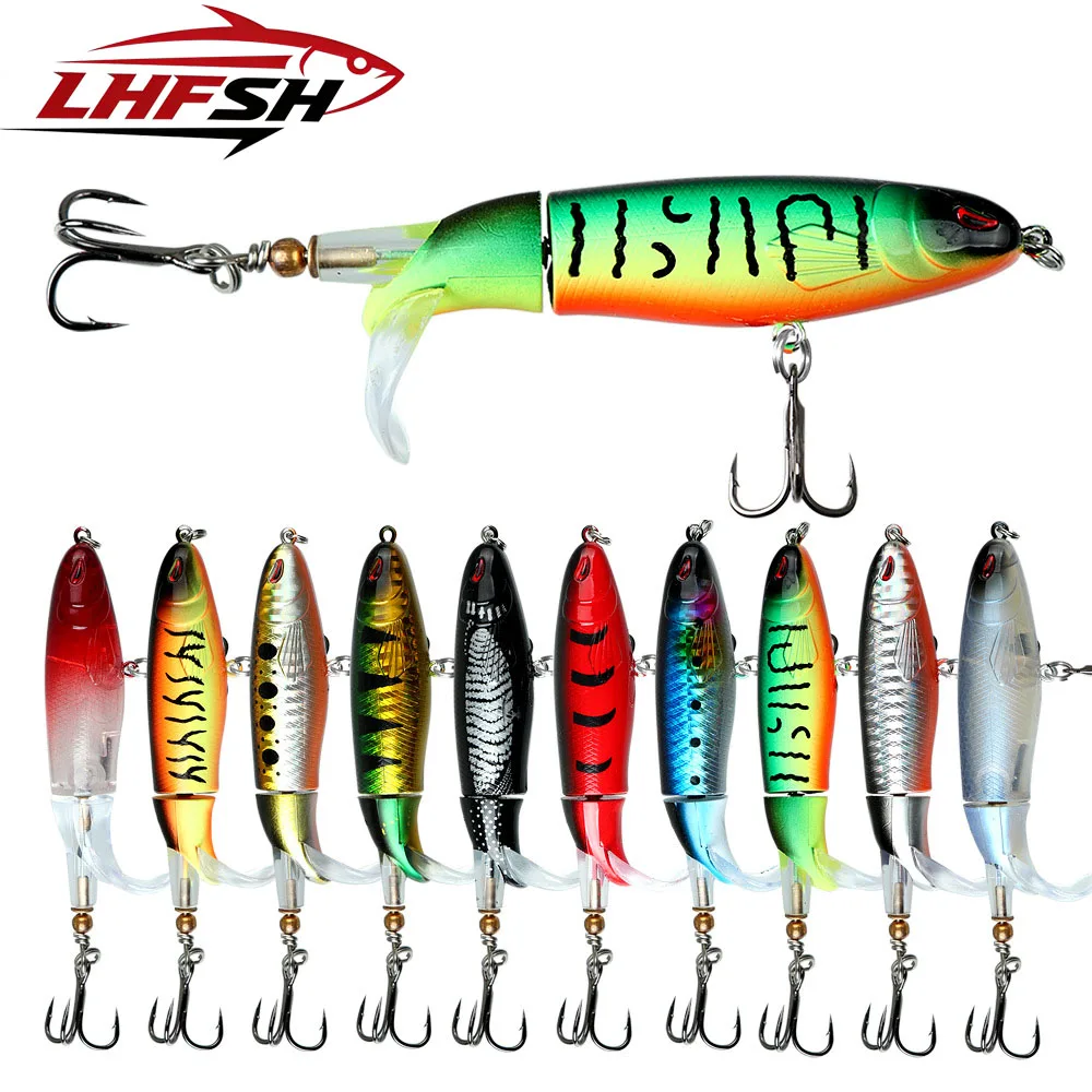 LHFSH Popper Propeller Oberflächenköder 13g 15g 35g Künstlicher Köder Harter Crankbait Wobbler Rotierender Bass-Angelköder