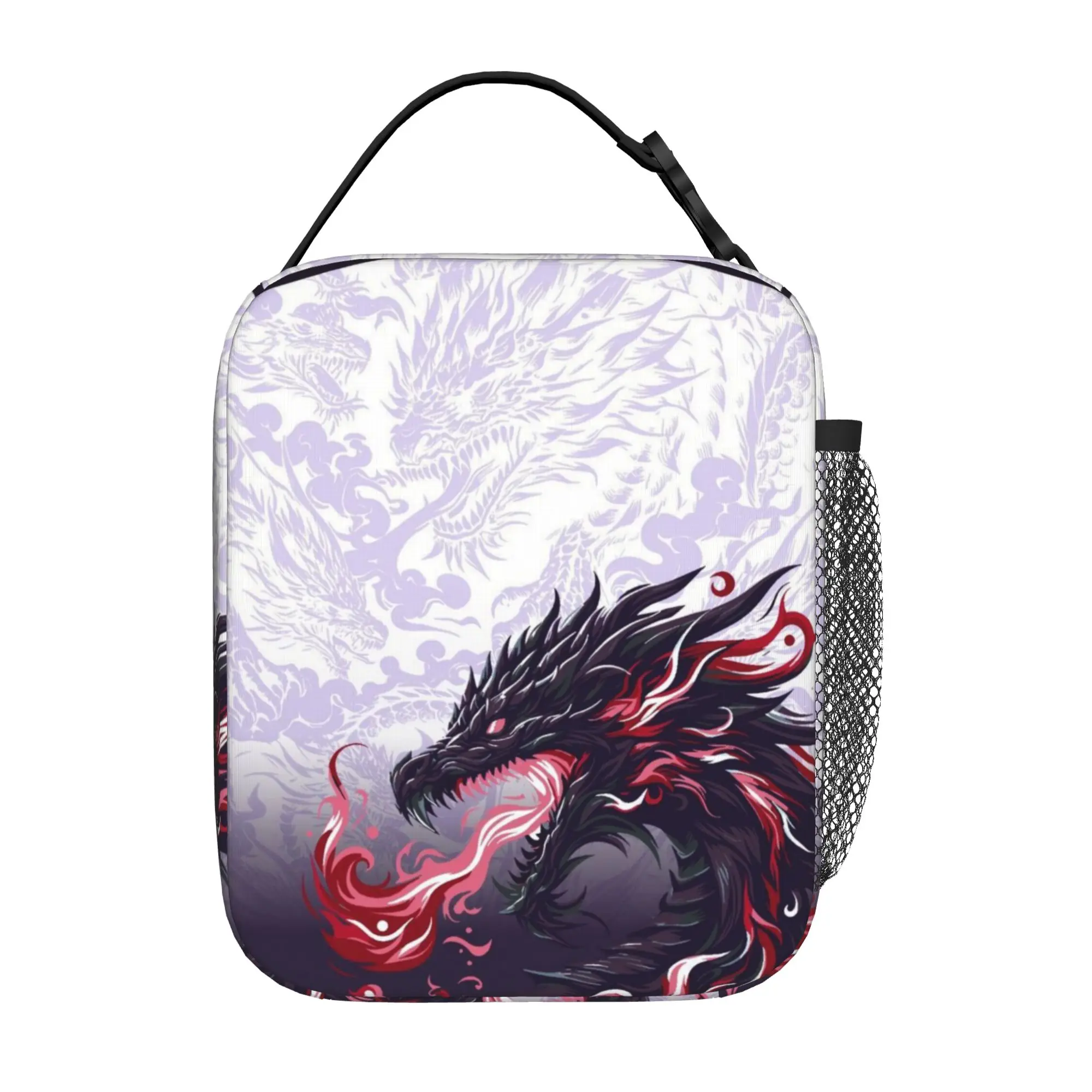 Back to school season  Storage Bag Dark Purple Dragon Fantasy Art New Super Quality Classic Solid Lunch Bag