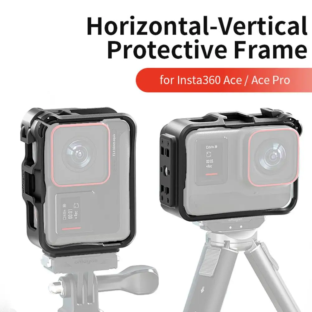 For Insta360 Ace/Ace Pro Horizontal Vertical Shooting Protection Frame Bezel Action Camera Photography Equipment Accessories