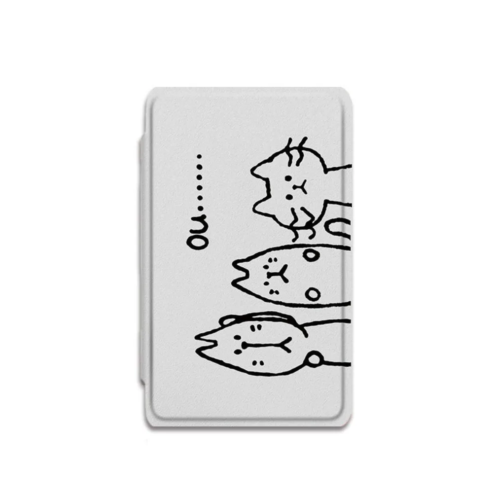 Premium Cute Kitty Magnetic Case Shockproof Anti Scratch Protective Cover Anti-fall Leather Folio Shell for XTEINK X4/X3