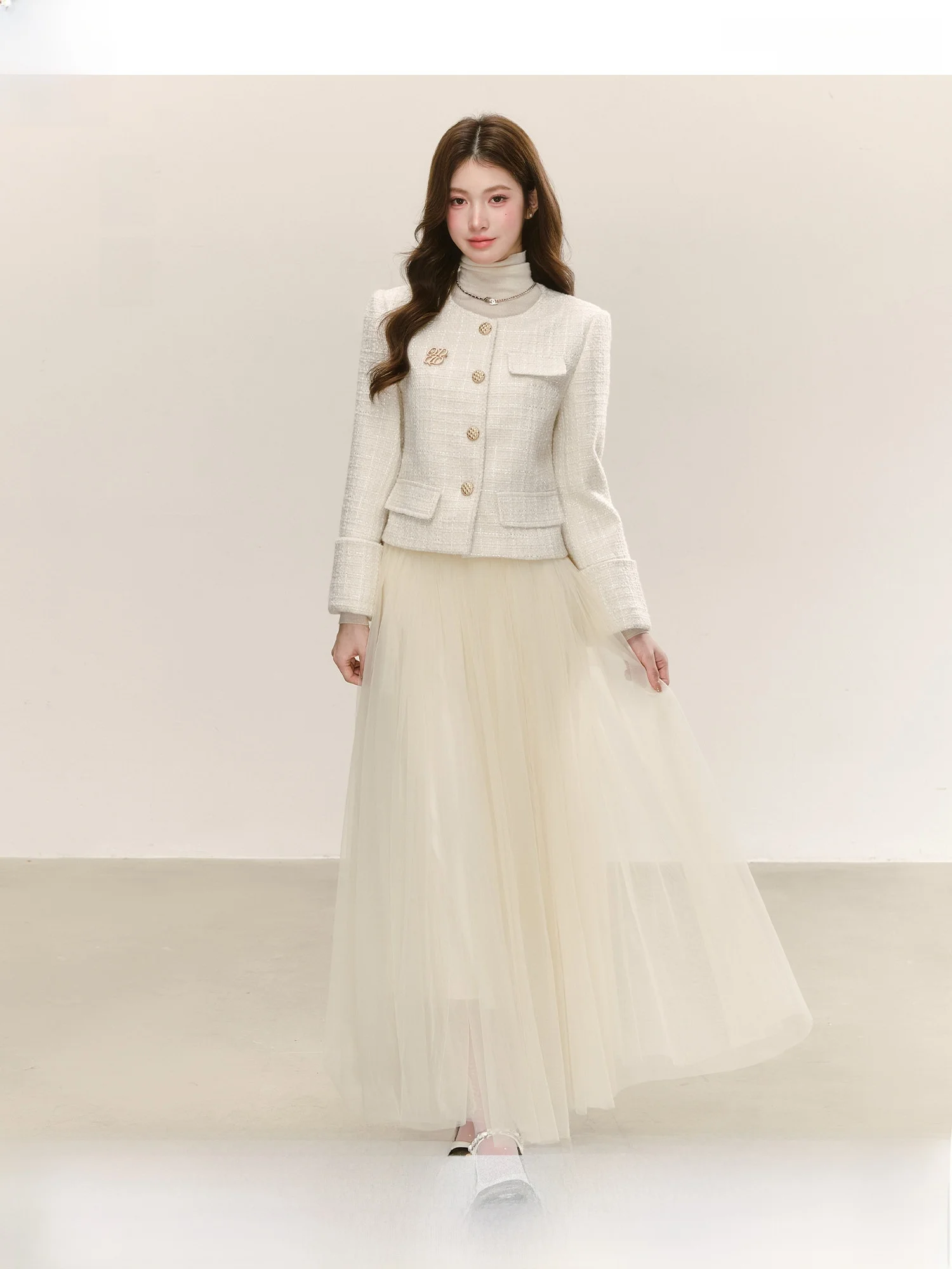 Elegant Atmosphere A-Line Midi Skirt High Waist Loose Fit Polyester Fiber Casual Style Women's Skirt QDQD Brand