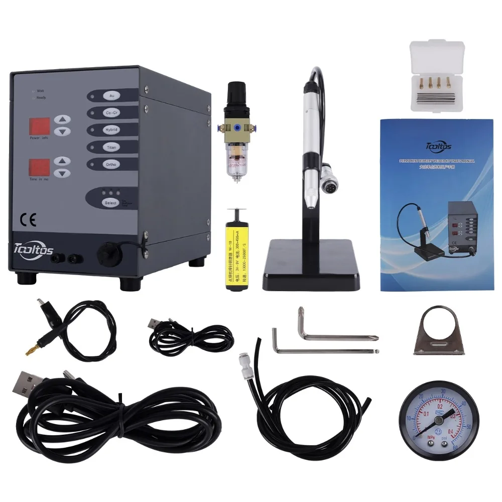 

High Power 100W Automatic Jewelry Spot Welding Machine 110V: CNC Pulse Argon Arc Tig Welder for Permanent Jewelry Repair