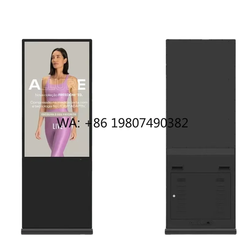

Full HD IPS Interactive Touch Screen Kiosk Built-in CMS Self Service Floor Advertising Device For Shopping Mall Business Use