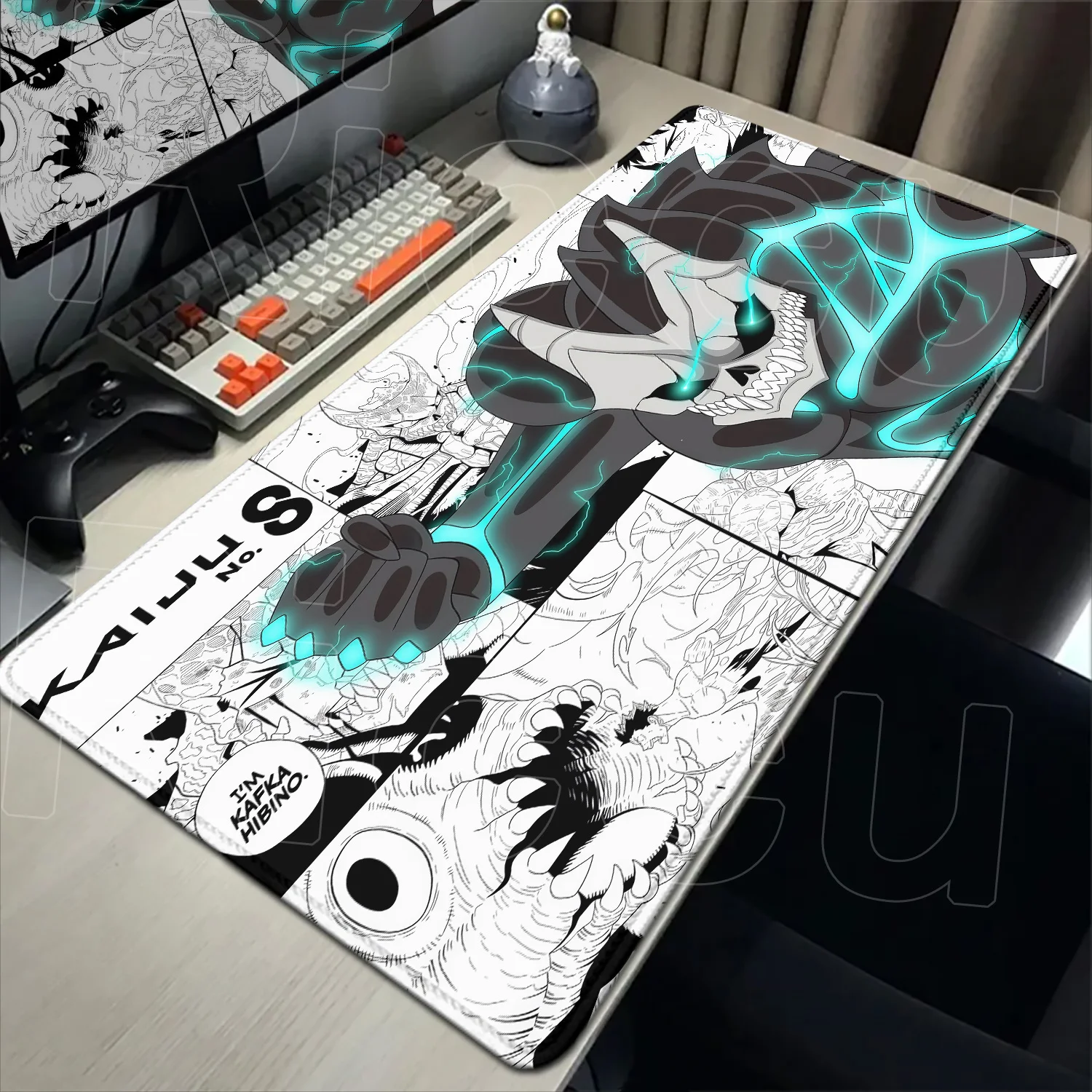 

XXL 40X90CM Anime Mousepad Large Gaming K-Kaiju No. 8 Mouse Pad LockEdge Rubber accessories Computer Keyboard Table Desk Mat rug