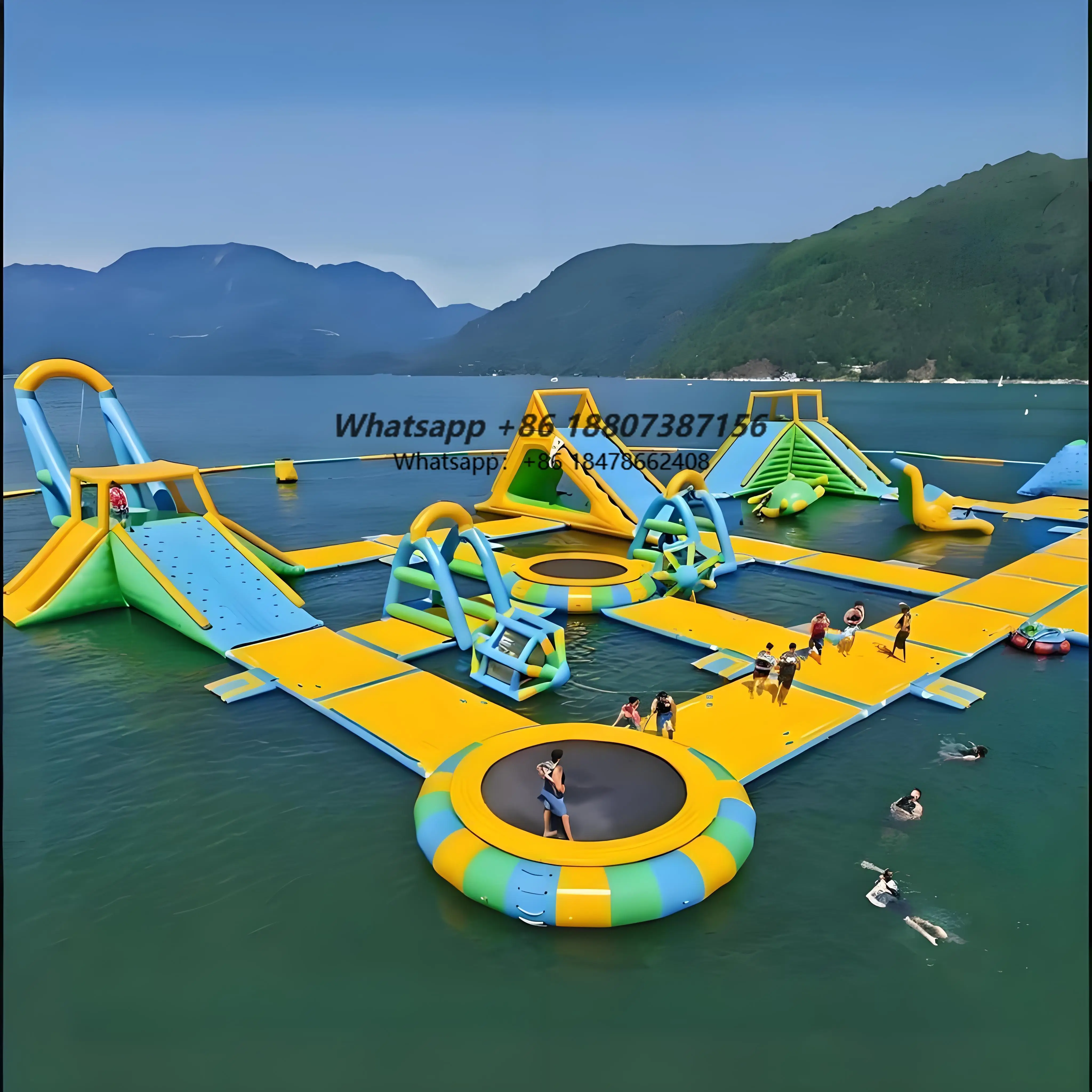 

Commercial Inflatable Floating Water Park for Adults Heavy Duty PVC Modular Design for Resort Lake Camping Inflatable Water Park