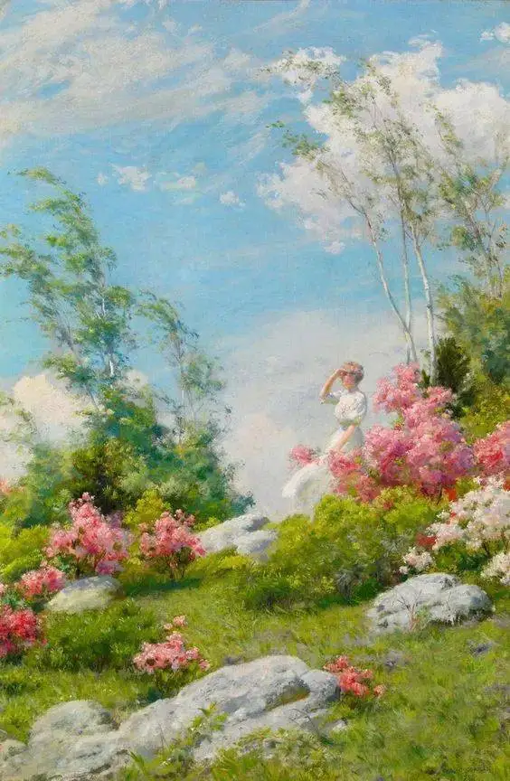 

500/1000/1200/2000 PCS Jigsaw Puzzles Girl with White Dress Landscape Family Activity Games for Gameroom Bedroom Gift Home Decor