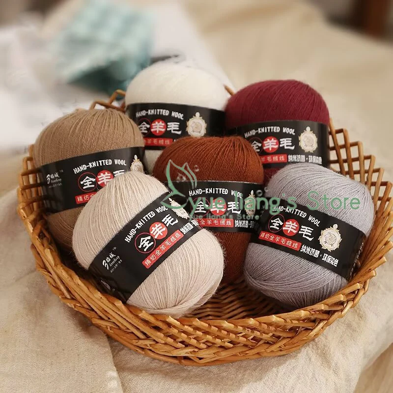 50g/roll 100% Wool Yarn Pure Merino Thread DIY Doll Woven Material For Hand Knitting Soft Scarf Sweater