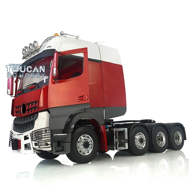 

LESU 1/14 8*8 Painted Tractor Truck RC Metal Chassis W/ Servo Motor 3Speed Gearbox Equipment Rack Air Conditioner Vehicle