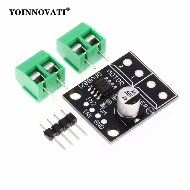 DRV8871 H-Bridge Brushed DC Motor Driver Breakout Board For Arduino PWM Control 3.6A Max Internal Current Sense 6.5V To 45V