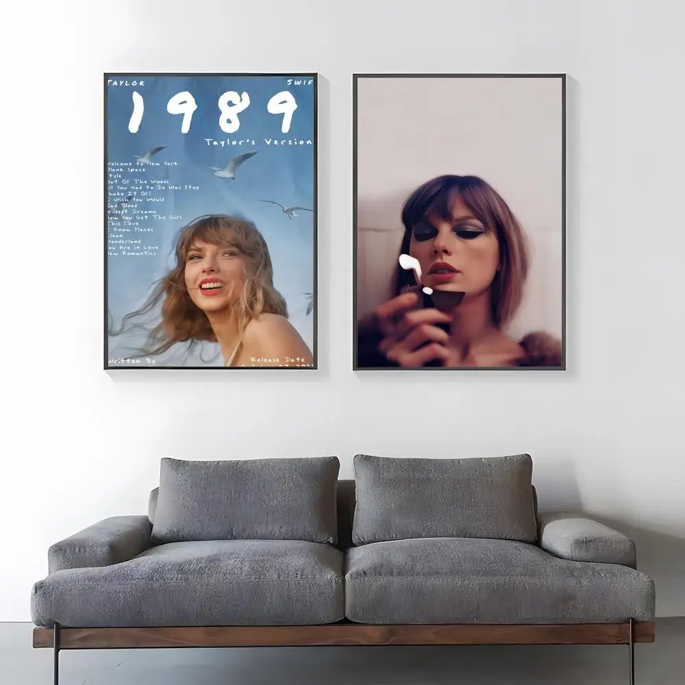 Póster de Singer T-Taylor Swift, impresión en papel HD, decoración artística para el hogar, sala de estar, dormitorio, entrada, Bar, cafetería