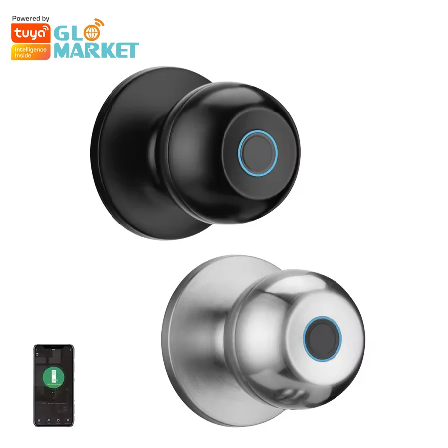 

Glomarket Tuya Wi-Fi замок без ключа с засовом Serraduras электрическая ручка замок для передней двери с клавиатурой умный цифровой замок с отпечатком пальца