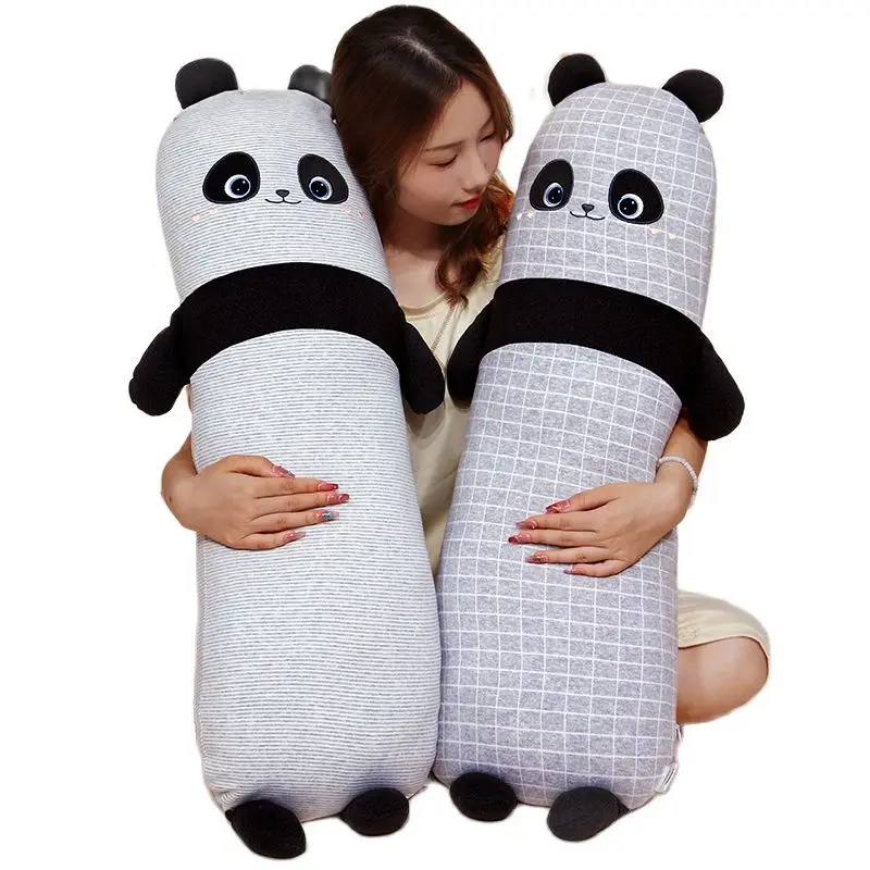 New 90/130cm Giant Size Long Soft Throw Pillow Cushion Panda Plush Toys Super Soft Stuffed Birthday Gifts Girls Kid's Presents