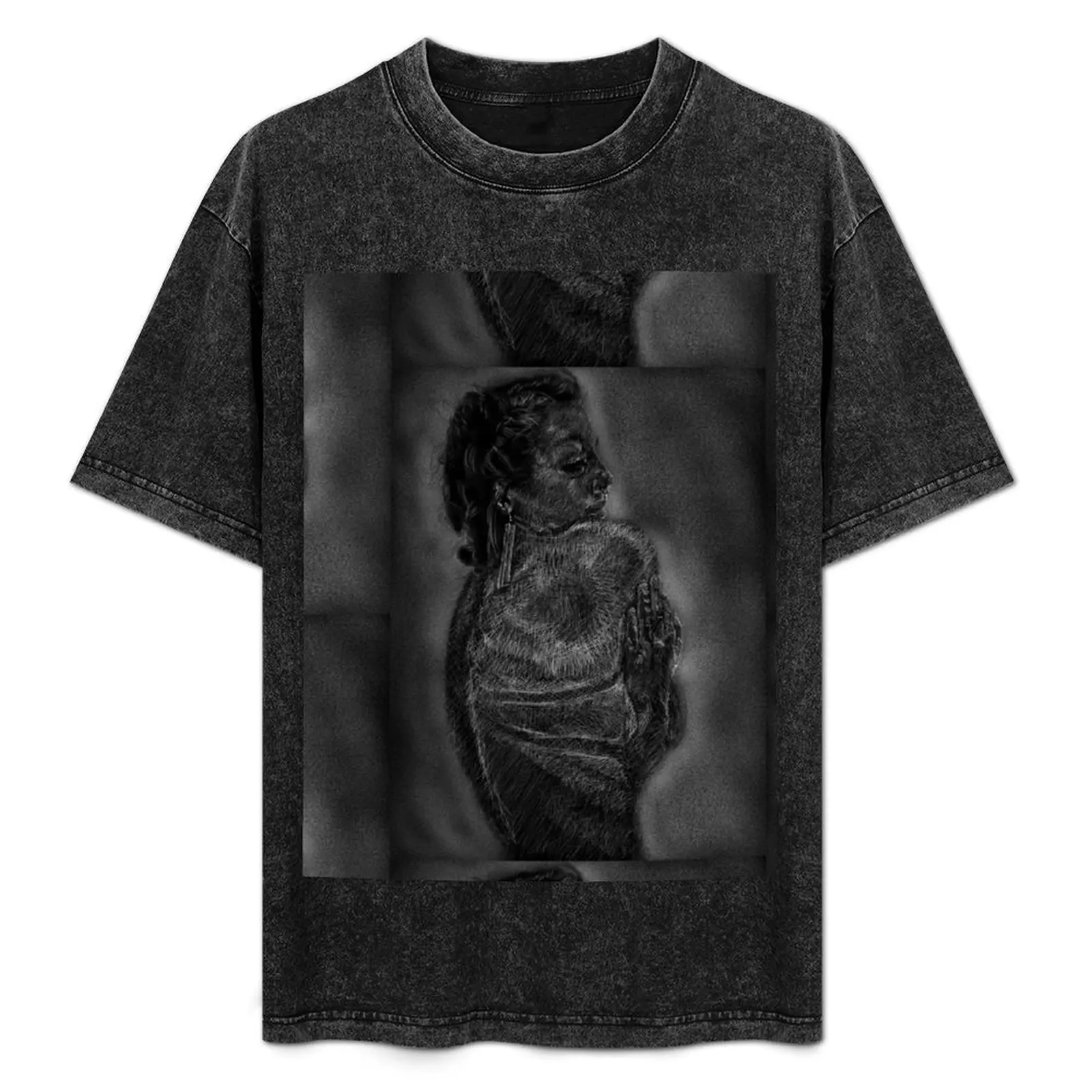 

Samantha's Silent Snow Storm, Static In The Simulation T-Shirt graphic tee shirt rapper graphic tees slim fit t shirts for men