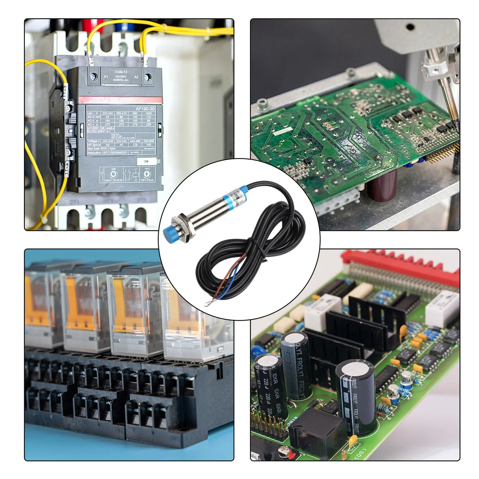 Sensor With Visual Indication High-frequency Sensor Automation Sensor 4mm Detection Range Adapts To Various PLCs