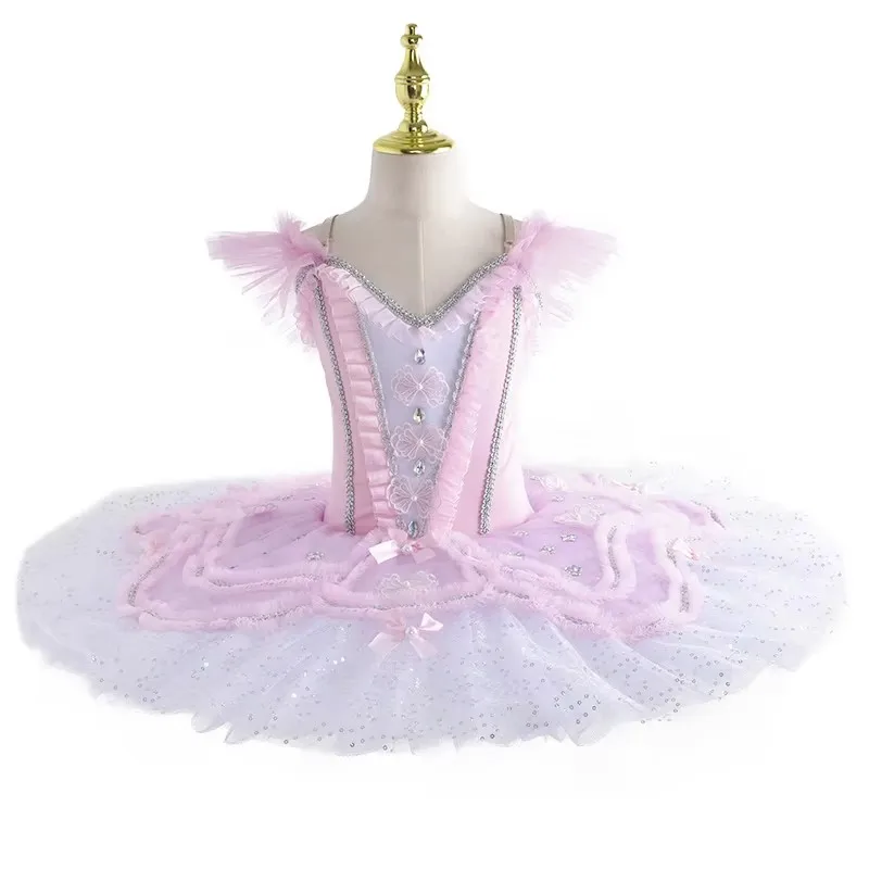 

Ballet Tutu Skirt Children White Swan Lake Girls Ballerina Leotard Dancewear Dance Performance Costumes Ballet Costume