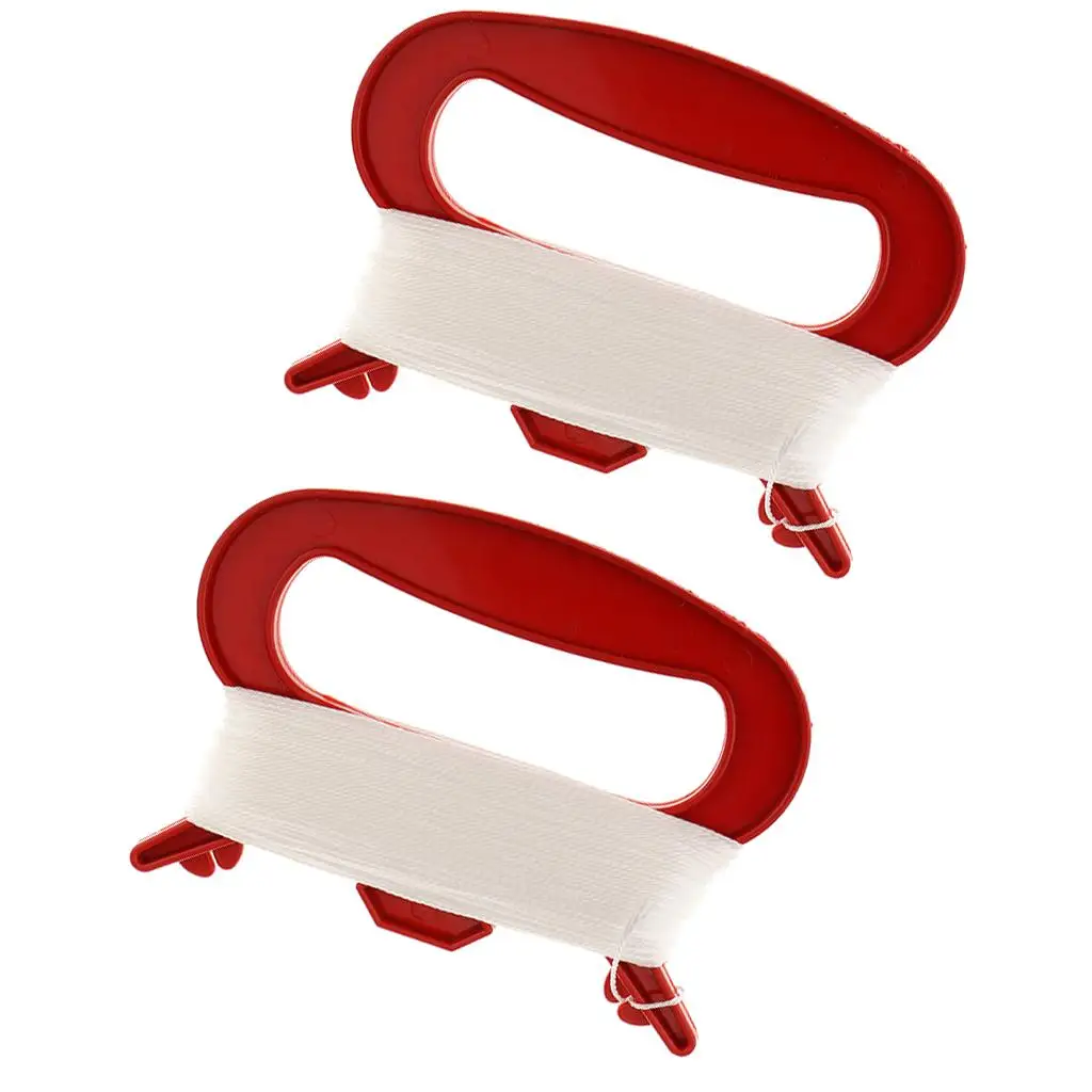 2x 28ft Outdoor Sports Tools with Winder Handle Accessory Reel Board Red