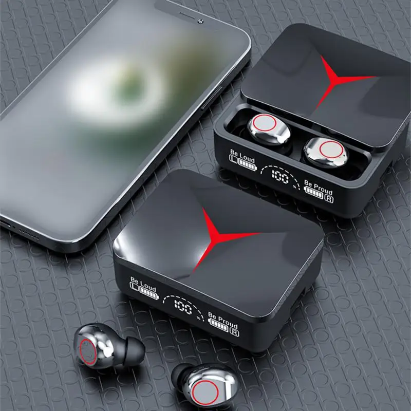 M90-auriculares inalámbricos TWS con Bluetooth, cascos deportivos con Control táctil, estéreo Hifi, para juegos, con micrófono para teléfono inteligente