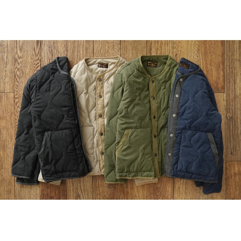 

Мужской пуховый хлопковый жилет в стиле ретро M5 M65 Sle со стойкой, молодежная модная повседневная одежда, теплоизоляция