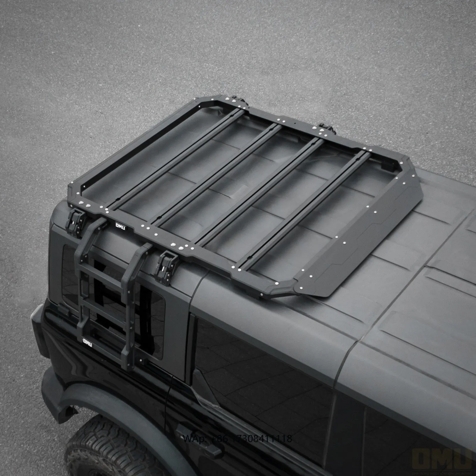 

OMU Aluminum Roof Rack for Bronco Aluminum Top Luggage Cargo Carrier & Bracket