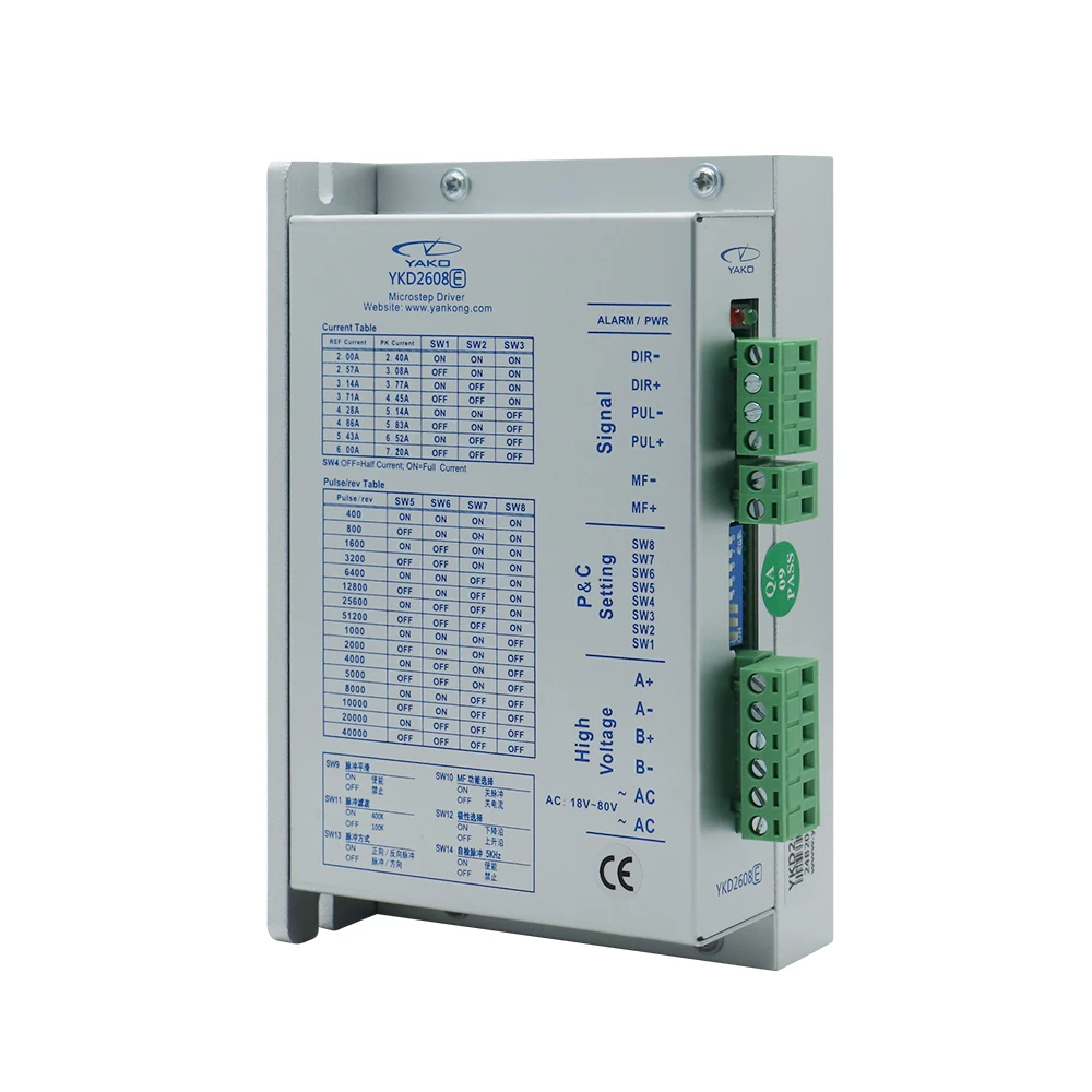 

HLTNC YAKO Two-phase 86 Nema34 Driver YKD2822M YKD2608MH YKD2608E YKD2305M 200 400 KHZ Original Genuine for Cnc