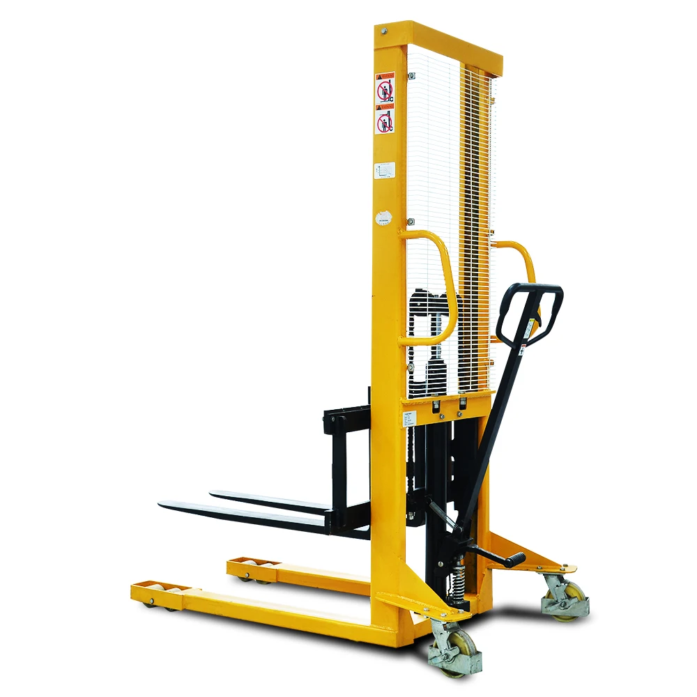 1.6m high stacker truck warehouse loading and unloading truck lifting truck manual elevator 1T 3T