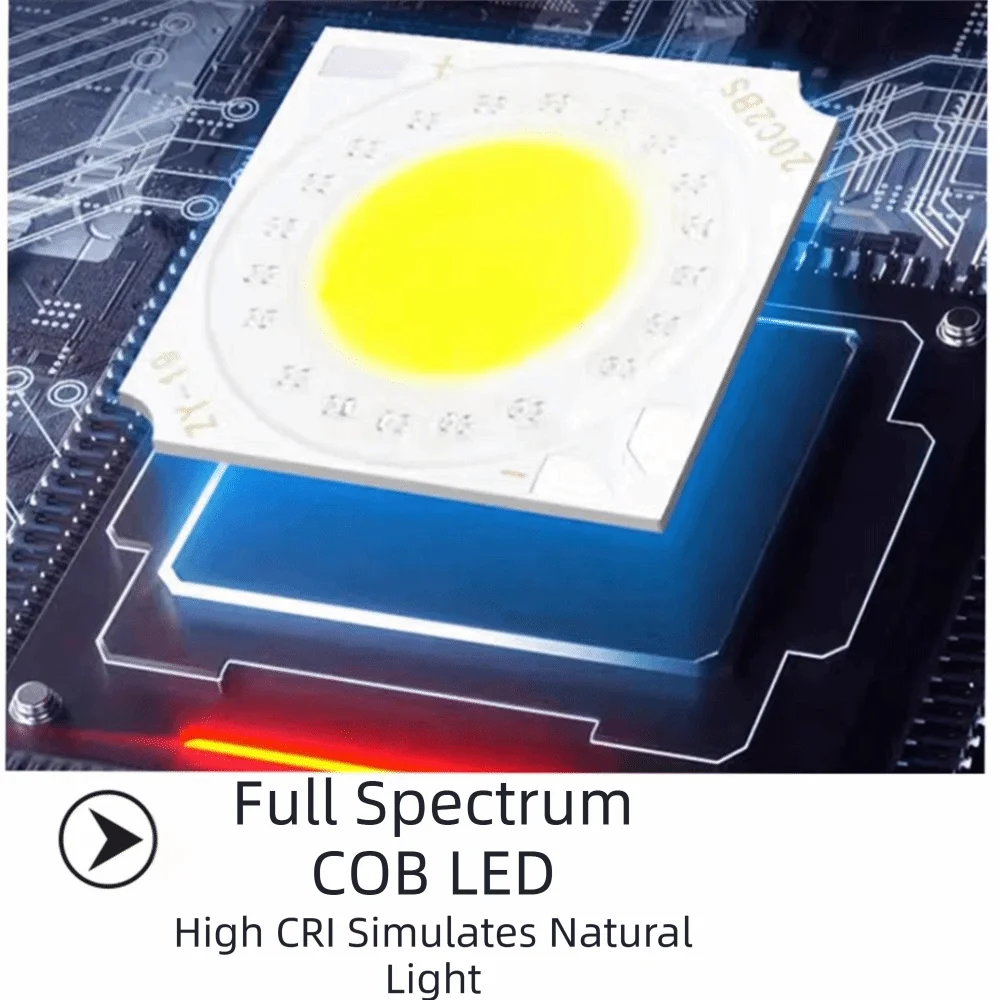 Tricolor Stepless Dimming LED Aquarium Light Full Spectrum Clip-On Aquatic Plant Light Rotatable Aluminum Alloy Fish Tank Light