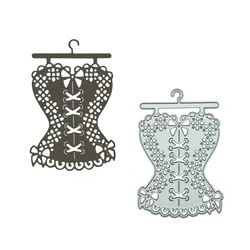 For Scrapbooking Vintage Corset Pattern Metal Cutting Die Paper Craft Punch Cutter Knife Clipart Album Decorating Stencil