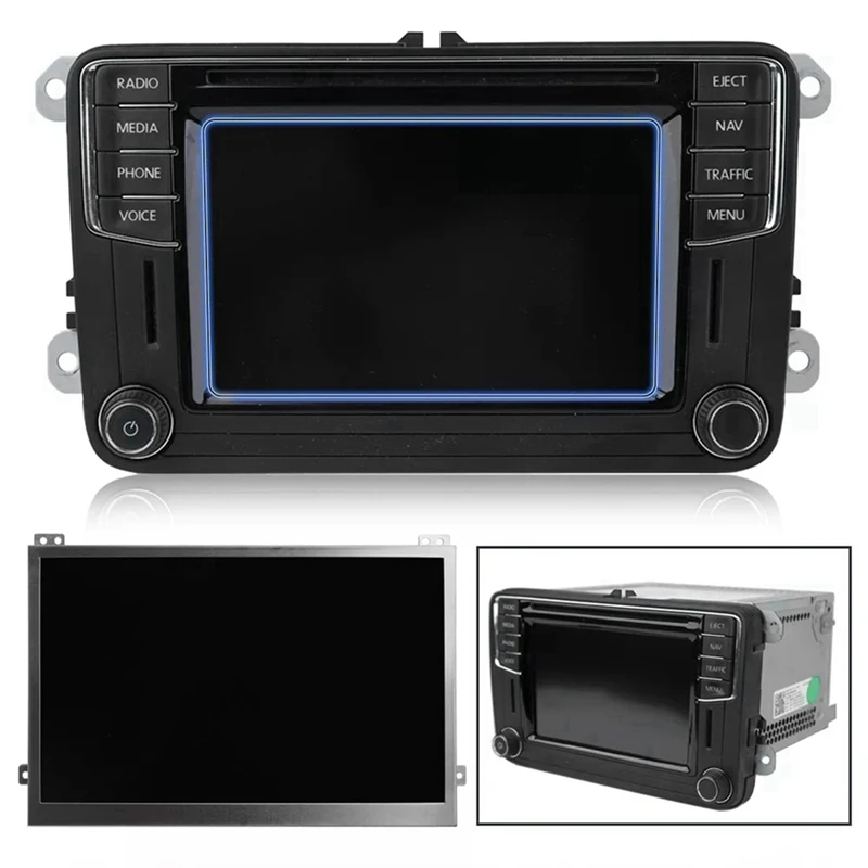 차량용 LCD 디스플레이 터치 스크린, VW MIB STD2 680 200 라디오 TDO-WVGA0633F00039 TDO-WVGA0633F00045, 6.5 인치