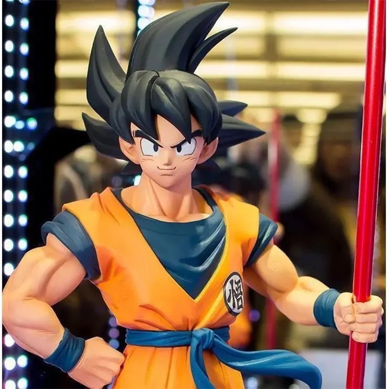 22cm Anime Dragon Ball Son Wukong Action Doll Super Saiyan Son Goku Model PVChand-painted figure Toy Birthday Gift Decoration