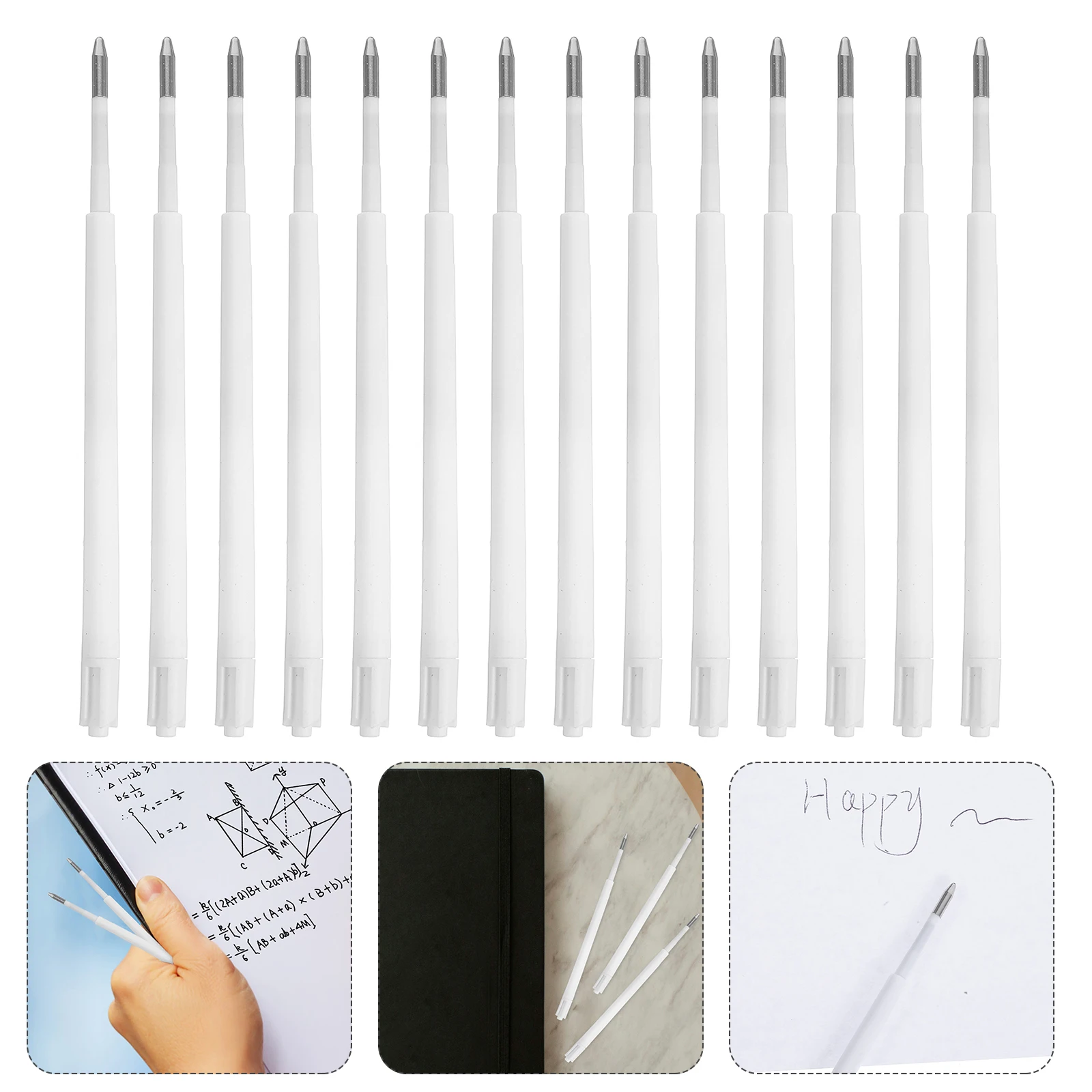

100 Pcs Refill Neutral Refills Replacement Core Spring Plastic for Ballpoint Pens Roller