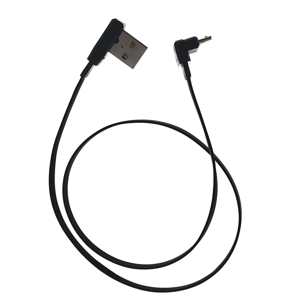 0.1M-0.5M Super Flat Flexible Up and Down Left Right Angled 90° USB Micro USB Male to USB Male Data Cable 0.3M 0.2M
