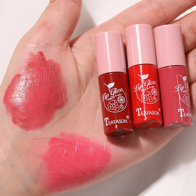 แบบพกพา Lip Glaze Lasting Non-Stick Cup Liquid ลิปสติก Waterproof แต่งหน้าเครื่องมือสำหรับผู้หญิงหญิงสาวลิปสติก Lip Gloss