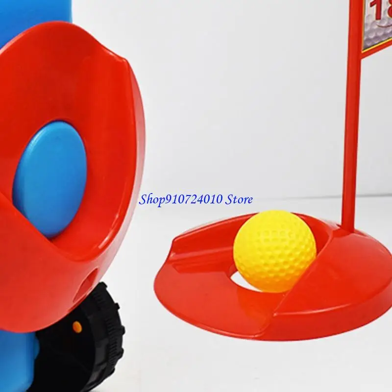 77HD 9 -Pieces Kids Golf Toy Set mit Plastikclubs und Ball für den Sport Innenbereich Freien Sport und die Entwicklung von