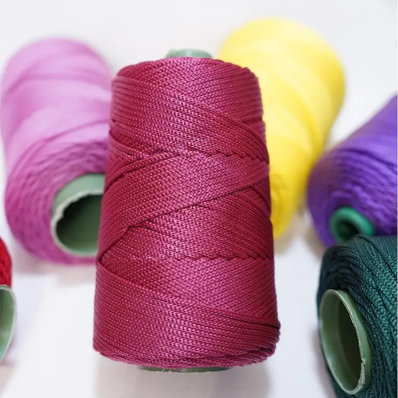 1 Stück 3 mm-180 m-250 g Häkelgarn, leichtes Hohlgarn zum Häkeln von Sommer-Sonnenhüten, Taschen, Bastelarbeiten und Weihnachtsdekorationen