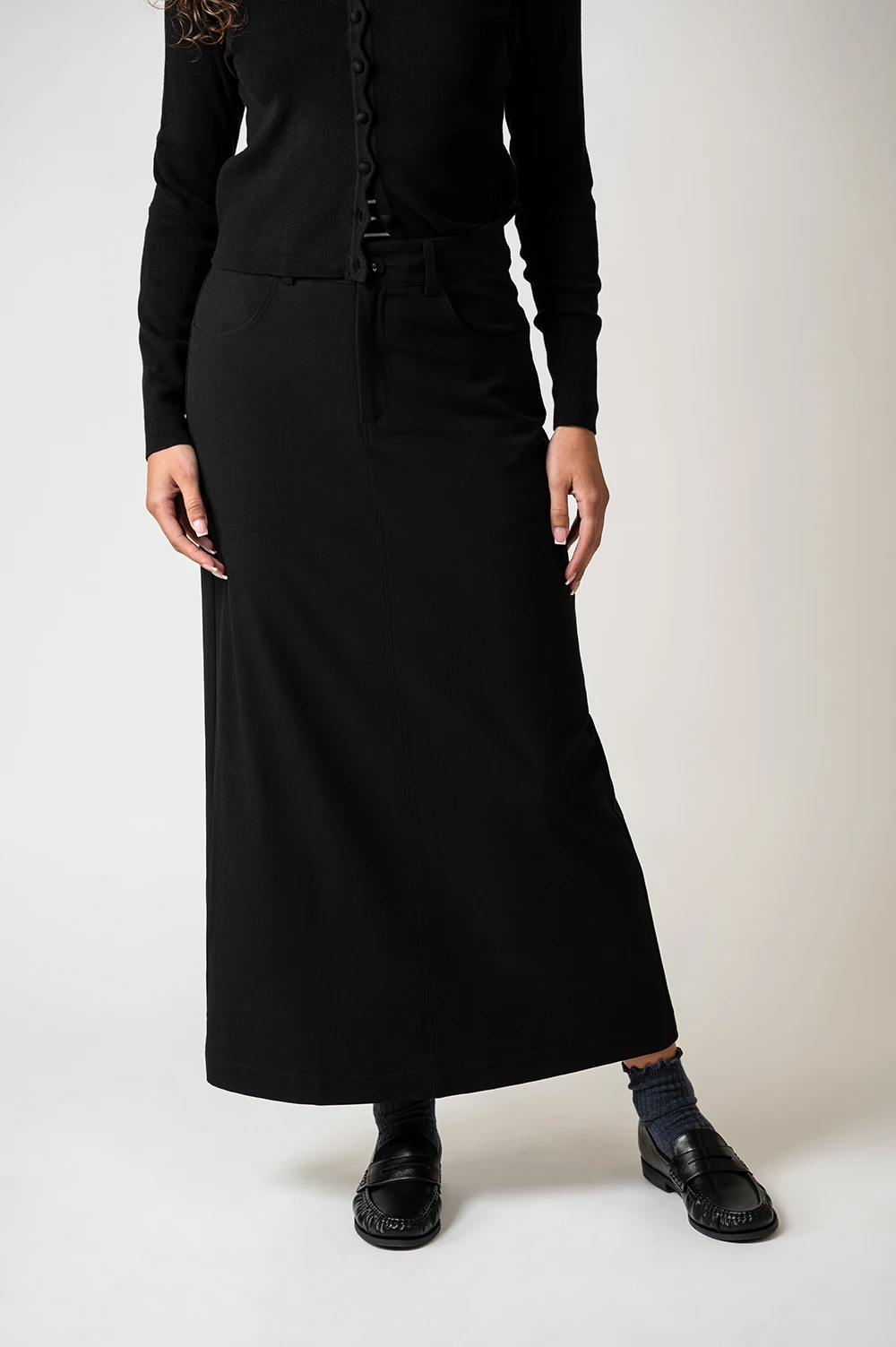 AP AW26 Women Elegant Stretch Pencil Skirt 4 Colors Available A-line