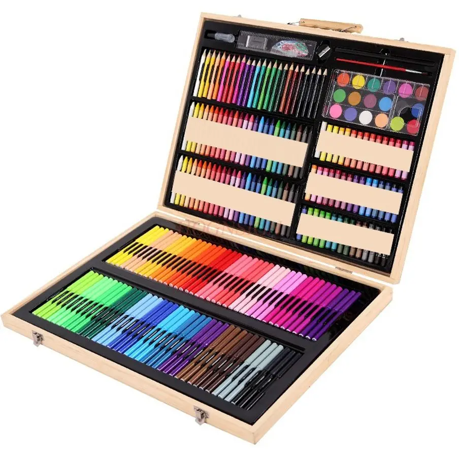 children's-drawing-tool-set-brush-gift-box-watercolor-pen-primary-school-art-drawing-birthday-stationery-gift