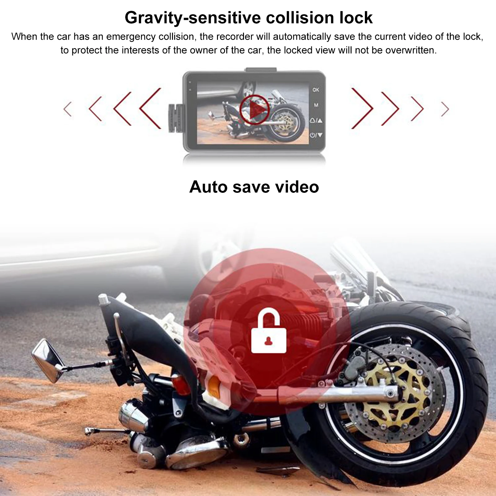 Motorcycle DVR 720P HD Waterproof Moto Camera Dashcam Front Rear Driving Video Recorder Black Box