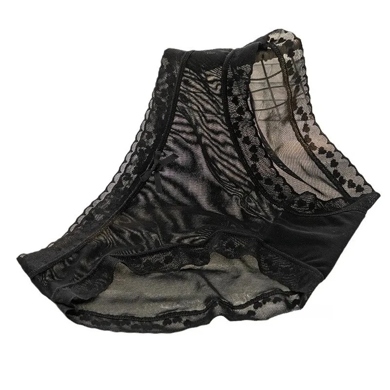 

Japanese Girls' Lace Panties Women's Sexy Mid Waist Underwear Thin Breathable Comfort Briefs Bow Woman's Lingеrie