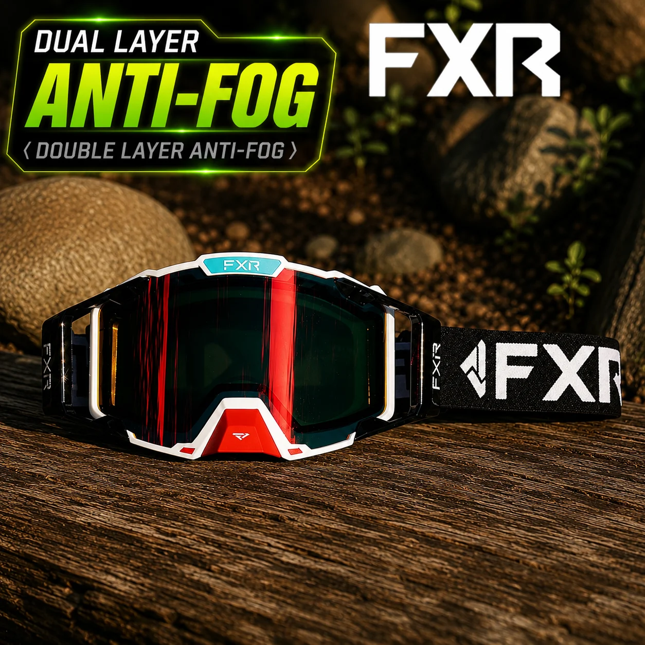 

FXR High Quanlity Motorcycle Glasses Goggles Motocross Goggles Helmet MX Moto Dirt Bike ATV Ski Outdoor Sports Glass Scooter Goo
