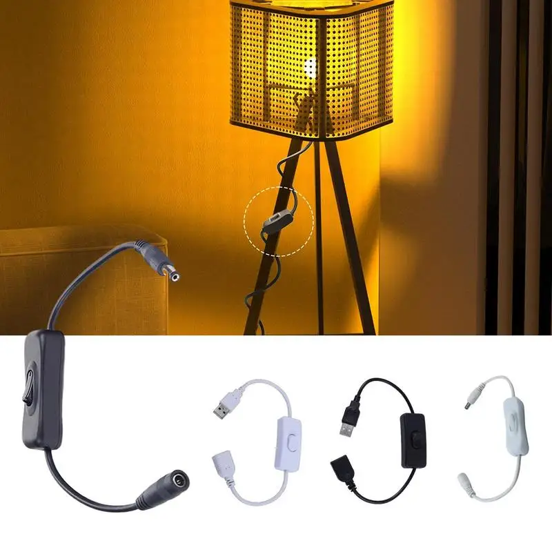 DC Inline Switch DC5521 Push Button Power Switch Electrics Accessories Light Control Tool For Table Small Appliances