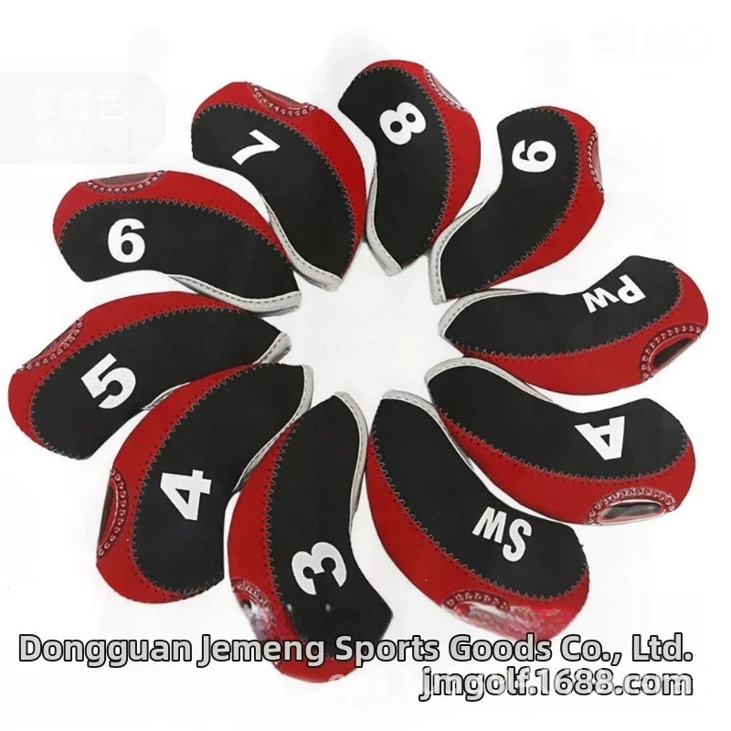 10 قطع جولف الحديد مجموعة نادي رئيس يغطي دائم عدم الانزلاق قبعات واقية أبيض أحمر أخضر أزرق برتقالي عالية الجودة المحمولة جولف #1