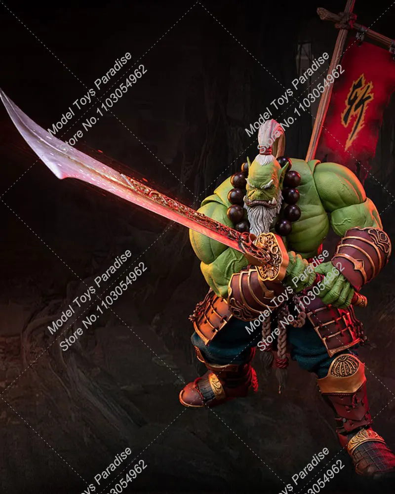 TYCTOYS 1/10 19.8cm Scale Male Soldier Horde Orcs Green Armed Guard Orc Full Set Action Figure Body Collectible Hobbies Gifts