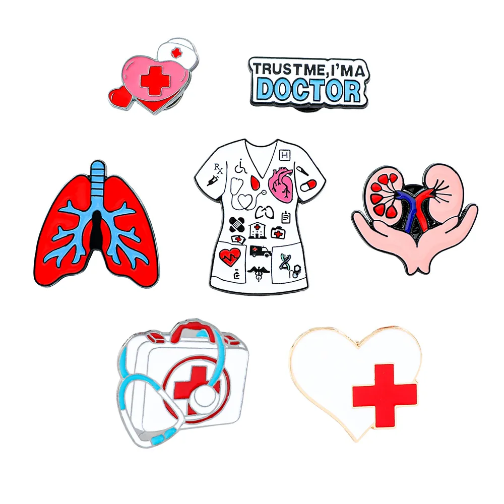 

Nephrology Kidney Enamel Pins Kidney Crew Medical Organ Medicine Metal Brooches Lapel Badge Gifts for Doctors Nurses