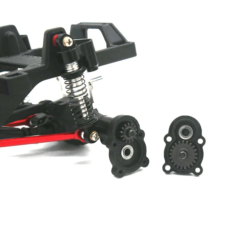 อะไหล่โลหะอัพเกรด FMS FCX24 1/24 เพลาพอร์ทัลหน้า-หลัง และเฟืองส่งกำลังเหล็ก สำหรับรถบังคับวิทยุ Smasher Lemur RC Crawler Truck