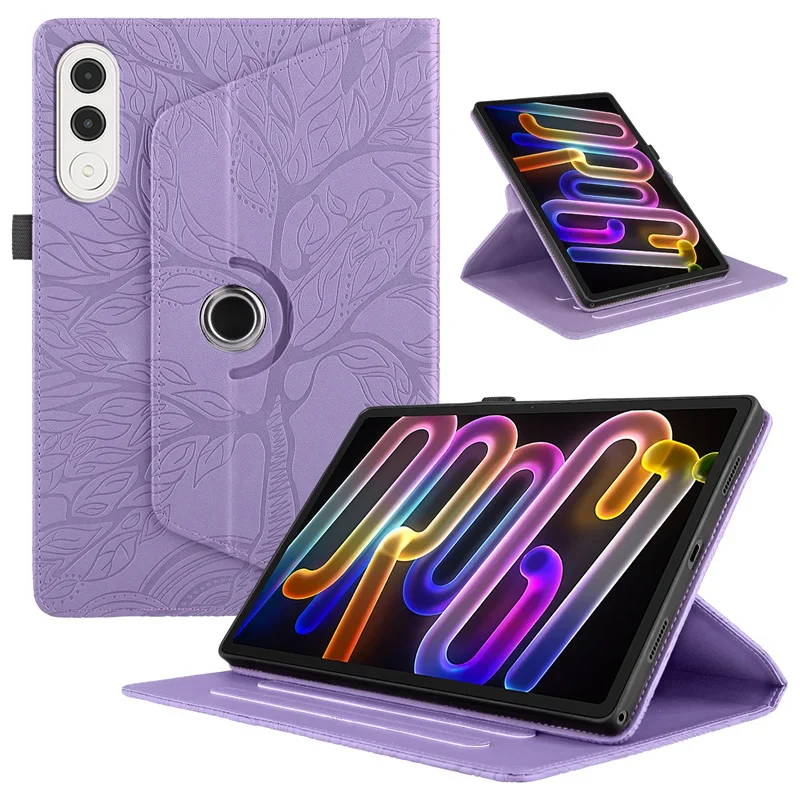 

360 Rotating Case For Xiaoxin Pad Pro GT 11.1 Case tb710fu Case Coque Embossed Tree Wallet Folio For Lenovo Xiaoxin Pad Pro GT