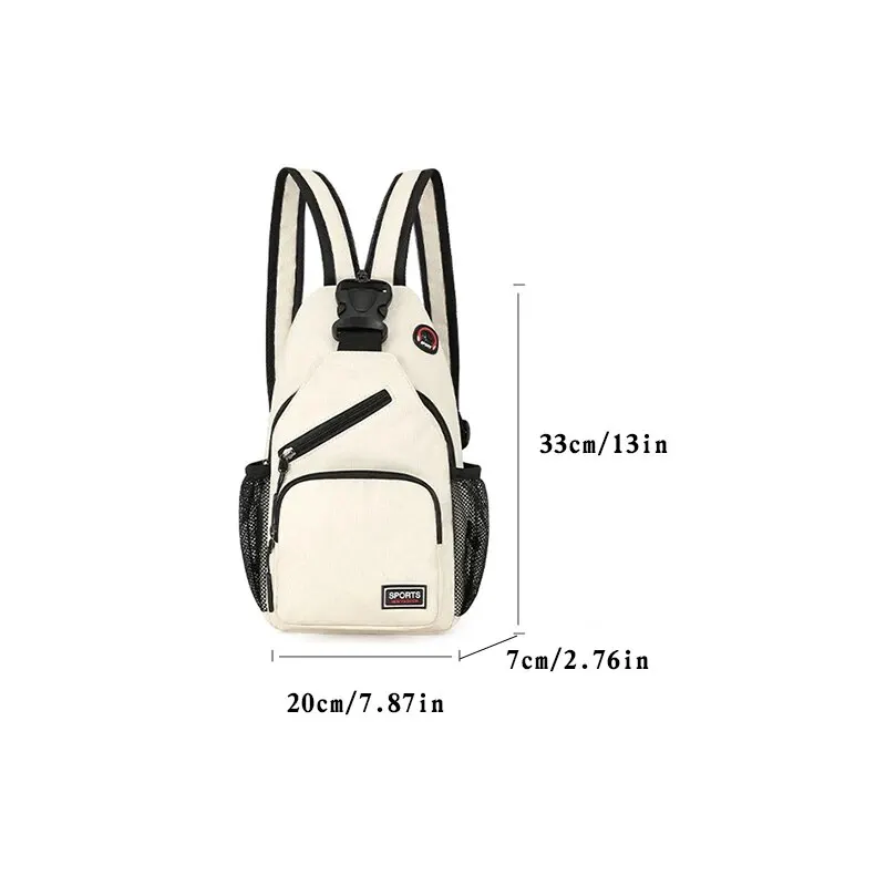 Saco do peito das mulheres nova impermeável grande capacidade mochila multi-funcional casual oxford pano crossbody bag