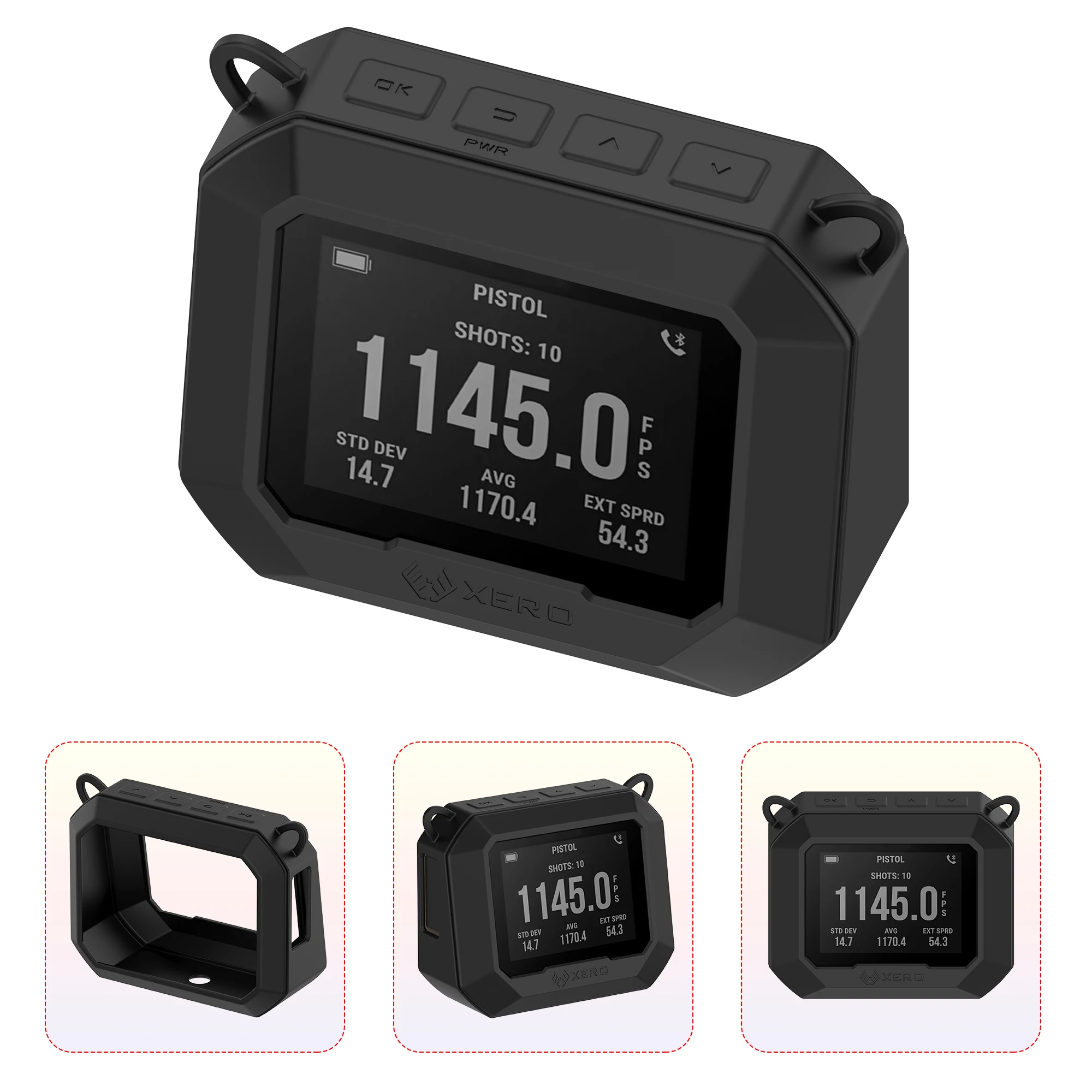 Voor Garmin Xero C1 pro siliconen hoesje Eenvoudige effen kleur timerbehuizing