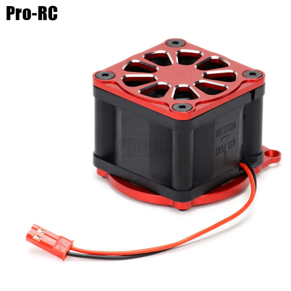 1Pcs Aluminium 3476 Cooling Fan Kit Fits 3483 Motor with Shroud For 1/8 TRAXXAS 4WD SLEDGE 95076-4 Off-Load Rc Truck Car