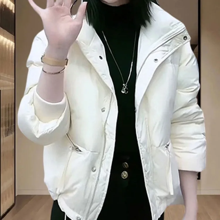 

Explosions Short Cotton-padded Jacket Female 2025 Winter New Down Coat Women Parkas Fashion Casual Outwear Plus Velvet Overwear