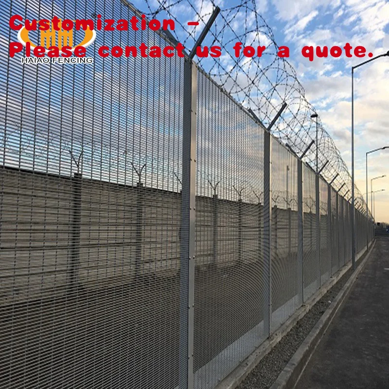 custom.HAIAO Hot-Dip Galvanized 8'X 8'Fence Panels Dura Anti Fence Wire Mesh Fence Poland 358 Wall Top Security Fence